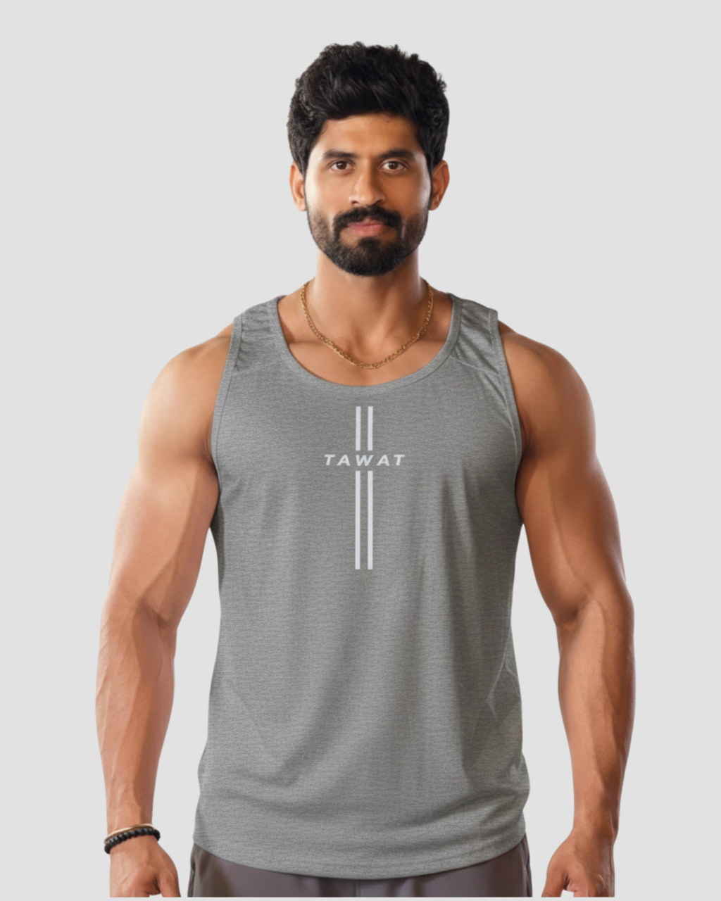 Feature Tank Top – Grey