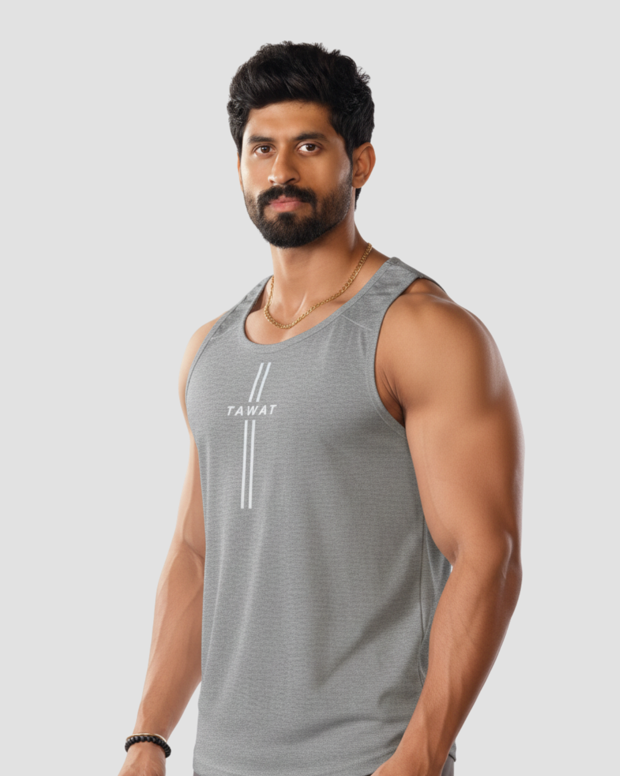 Feature Tank Top – Grey