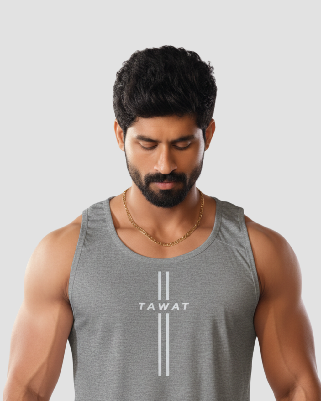 Feature Tank Top – Grey