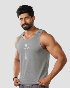 Feature Tank Top – Grey