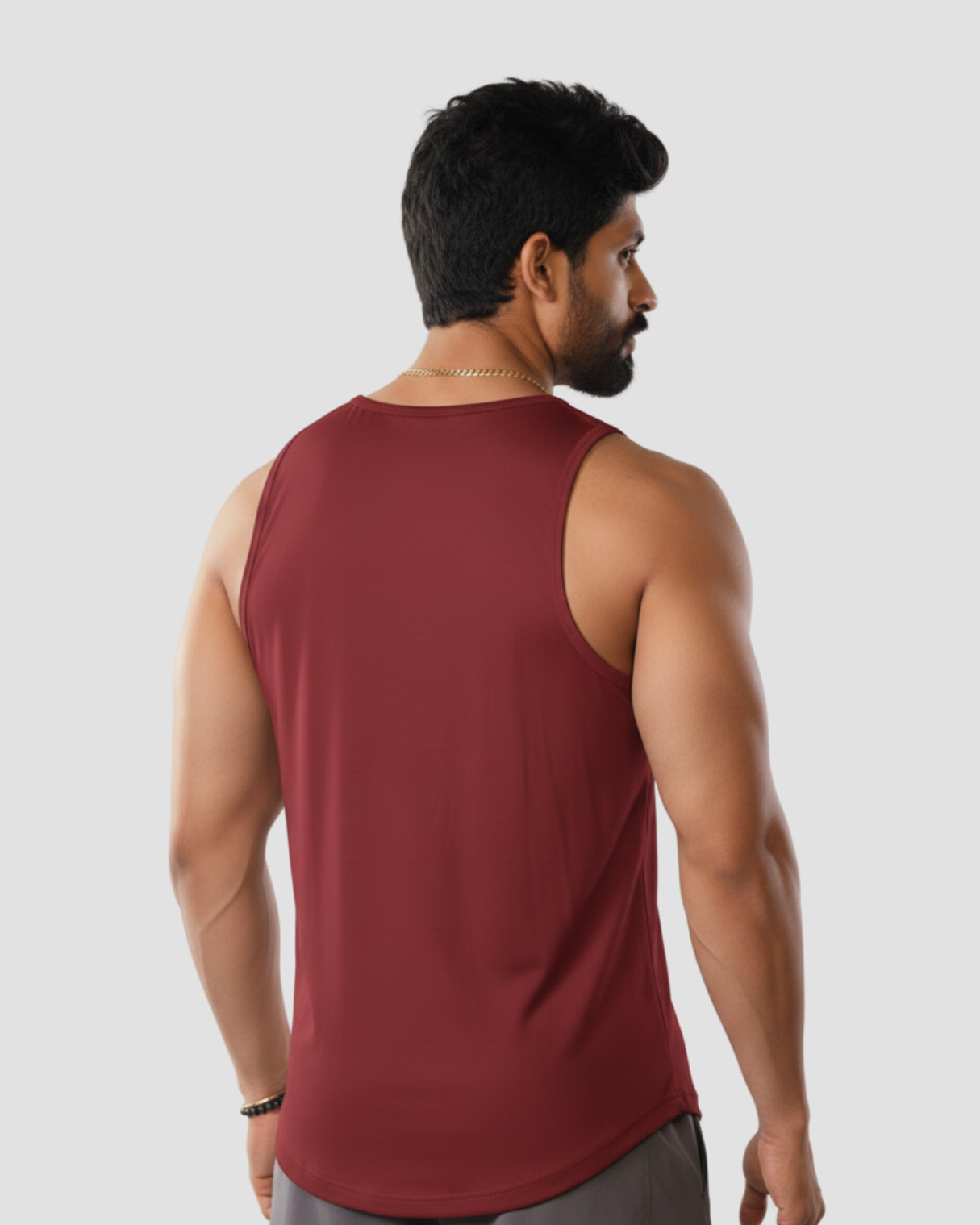 Feature Tank Top – Burgundy